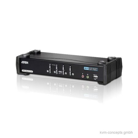 4fach Single User KVM-Switch Dual Link 7.1 Sound ATEN CS1784A – Produktbild